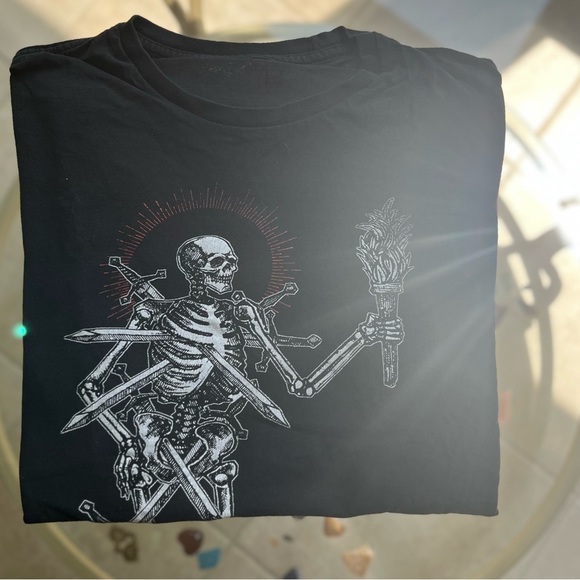 💀🎃 VINTAGE 🎃💀 Halloween Skeleton Tee - Picture 3 of 3